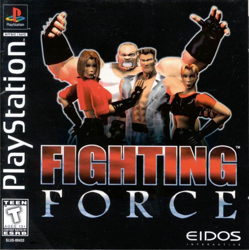 Fighting Force box art for Playstation